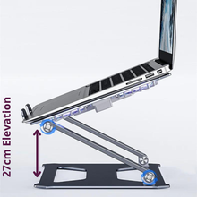 Load image into Gallery viewer, Foldable Laptop Table Stand With Cooling Fan