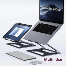 Load image into Gallery viewer, Foldable Laptop Table Stand With Cooling Fan