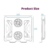 Load image into Gallery viewer, Foldable Laptop Table Stand With Cooling Fan