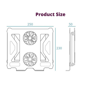 Foldable Laptop Table Stand With Cooling Fan