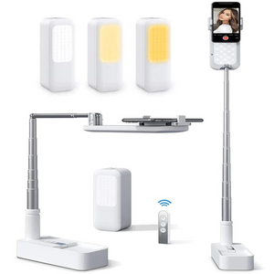 Dimmable Selfie LED Fill Light Phone Stand