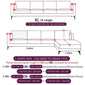 Stylish Patterned Sofa & Cushion Slipcovers