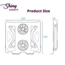 Load image into Gallery viewer, Foldable Laptop Table Stand With Cooling Fan