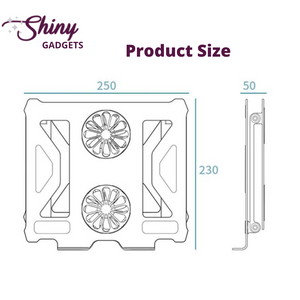 Foldable Laptop Table Stand With Cooling Fan