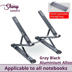 Portable Laptop Stand | 2 Tier Aluminium Stand for optimum cooling & support