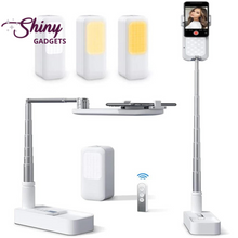 Load image into Gallery viewer, Dimmable Selfie LED Fill Light Phone Stand