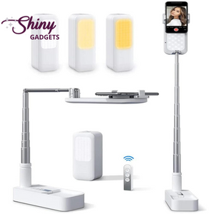 Dimmable Selfie LED Fill Light Phone Stand