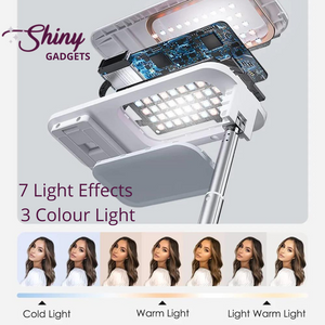 Dimmable Selfie LED Fill Light Phone Stand