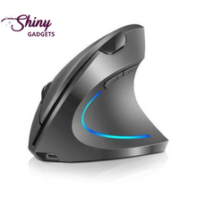 Load image into Gallery viewer, Vertical Ergonomic Mouse |  Wireless Rechargeable Gaming Mouse 2400 DPI USB Optical 5D Mouse