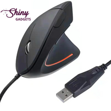 Load image into Gallery viewer, Vertical Ergonomic Mouse |  Wireless Rechargeable Gaming Mouse 2400 DPI USB Optical 5D Mouse