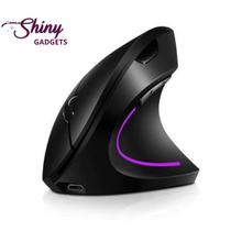 Load image into Gallery viewer, Vertical Ergonomic Mouse |  Wireless Rechargeable Gaming Mouse 2400 DPI USB Optical 5D Mouse