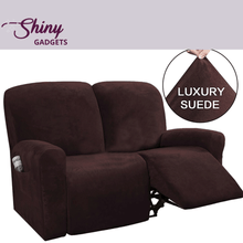 Load image into Gallery viewer, Shiny Gadgets | Stretch Velvet Recliner Sofa Slipcovers