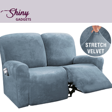 Load image into Gallery viewer, Shiny Gadgets | Stretch Velvet Recliner Sofa Slipcovers