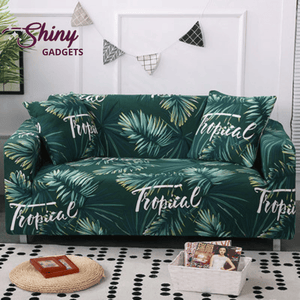 Shiny Gadgets | Universal Flower & Leaf Patterned Sofa & Cushion Slipcovers