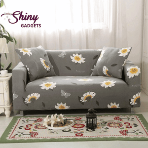 Shiny Gadgets | Universal Flower & Leaf Patterned Sofa & Cushion Slipcovers