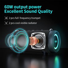 Load image into Gallery viewer, Powerhouse Bluetooth Speaker  |  60W Bluetooth Speaker with Class D Amplifier Excellent Bass Performance |  camping speaker