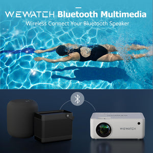 Portable Mini Projector  | 8500Lumens LED Portable Projector Native 1280*720 HD 1080P  | Smartphone connection