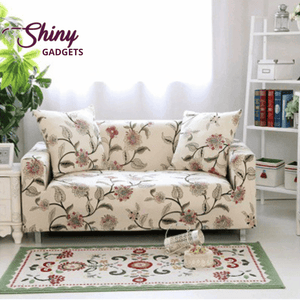 Shiny Gadgets | Universal Flower & Leaf Patterned Sofa & Cushion Slipcovers