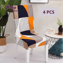 Load image into Gallery viewer, Shiny Gadgets | Patterned Dinning Chair Slipcovers