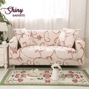 Shiny Gadgets | Universal Flower & Leaf Patterned Sofa & Cushion Slipcovers