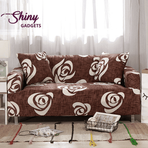 Shiny Gadgets | Universal Flower & Leaf Patterned Sofa & Cushion Slipcovers