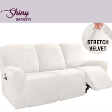 Load image into Gallery viewer, Shiny Gadgets | Stretch Velvet Recliner Sofa Slipcovers